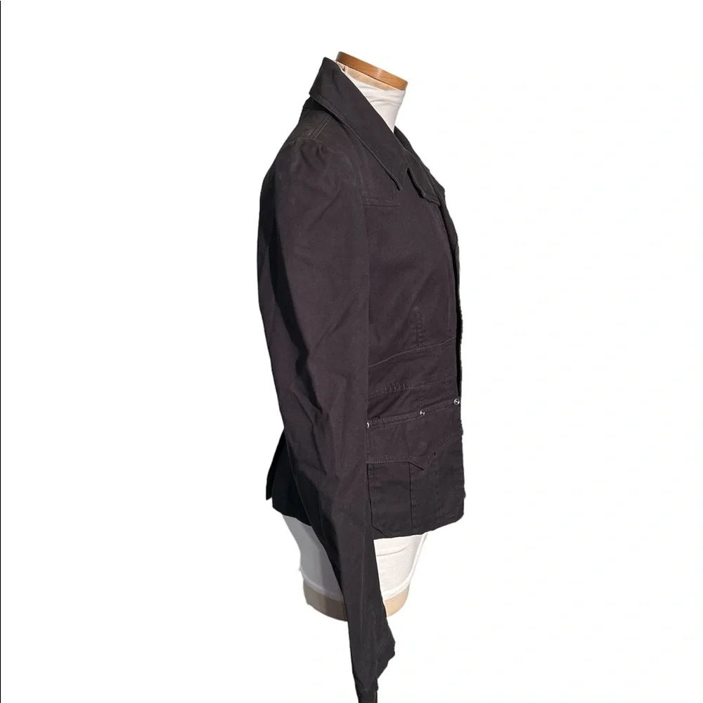 Diesel Black Utility Jacket Button Down Size Large - Picture 8 of 12